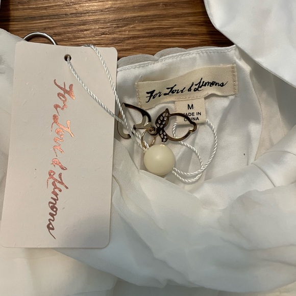 For Love and Lemons white cropped LS -M & L NWT - Picture 3 of 4